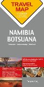 KUNTH TRAVELMAP Namibia, Botsuana 1:500.000. 1:500'000